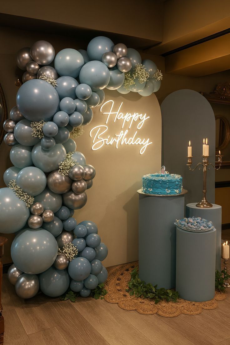 Birthday Cake and Decor
